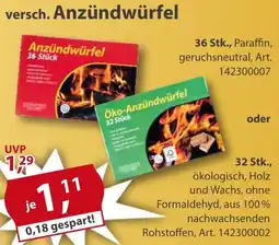 Sonderpreis Baumarkt versch. Anzündwürfel Angebot