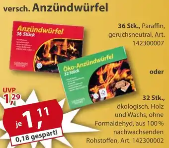 Sonderpreis Baumarkt versch. Anzündwürfel Angebot