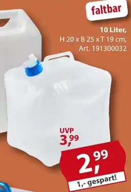 Sonderpreis Baumarkt Wasserkanister Angebot