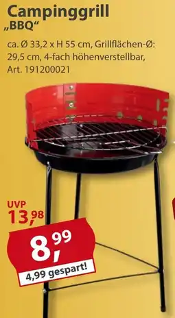 Sonderpreis Baumarkt Campinggrill ,,BBQ" Angebot