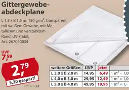 Sonderpreis Baumarkt Gittergewebeabdeckplane Angebot