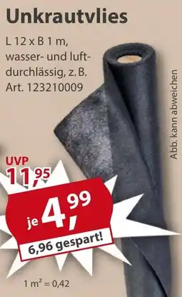 Sonderpreis Baumarkt Unkrautvlies Angebot