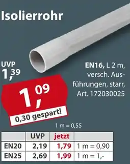 Sonderpreis Baumarkt Isolierrohr Angebot
