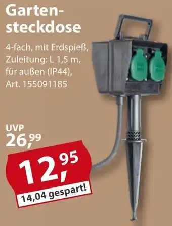Sonderpreis Baumarkt Gartensteckdose Angebot