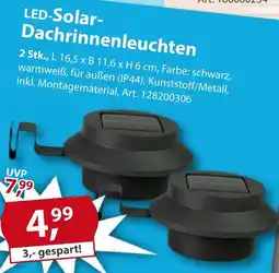 Sonderpreis Baumarkt LED-Solar Dachrinnenleuchten Angebot
