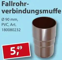 Sonderpreis Baumarkt Fallrohrverbindungsmuffe Angebot
