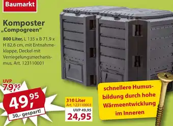 Sonderpreis Baumarkt Komposter ,,Compogreen" Angebot