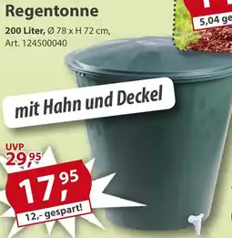 Sonderpreis Baumarkt Regentonne Angebot