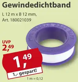 Sonderpreis Baumarkt Gewindedichtband Angebot