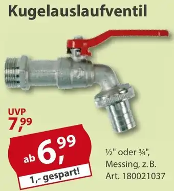 Sonderpreis Baumarkt Kugelauslaufventil Angebot