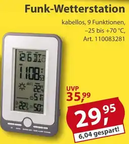 Sonderpreis Baumarkt Funk-Wetterstation Angebot