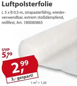 Sonderpreis Baumarkt Luftpolsterfolie Angebot