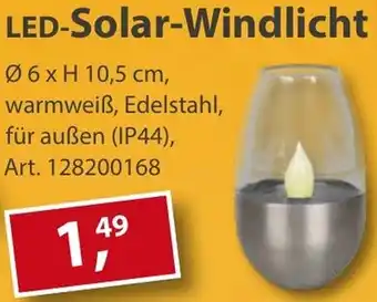 Sonderpreis Baumarkt LED-Solar-Windlicht Angebot