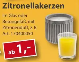 Sonderpreis Baumarkt Zitronellakerzen Angebot