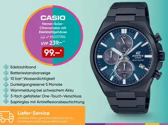 Galeria CASIO Herren-Solar Chronometer mit Edelstahlgehäuse Angebot