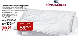 Galeria KÜNSEMÜLLER Kamelhaar-Leicht-Steppbett Angebot
