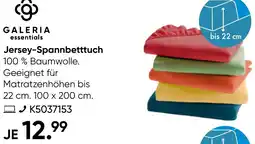 Galeria GALERIA essentials Jersey-Spannbetttuch Angebot