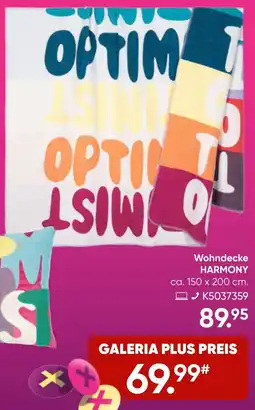 Galeria Wohndecke HARMONY Angebot