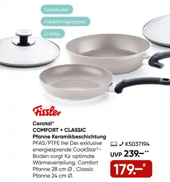 Galeria Fissler Ceratal COMFORT + CLASSIC Pfanne Keramikbeschichtung Angebot