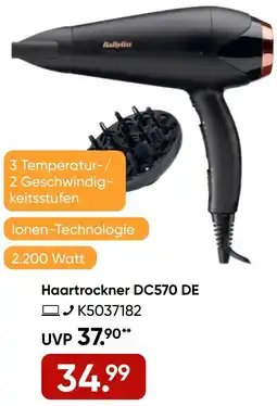 Galeria BaByliss Haartrockner DC570 DE Angebot