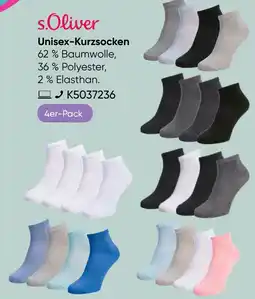 Galeria s.Oliver Unisex-Kurzsocken Angebot