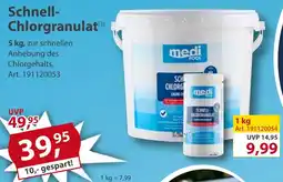 Sonderpreis Baumarkt medi Pool Schnell Chlorgranulat Angebot