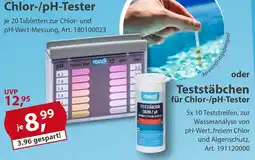 Sonderpreis Baumarkt Chlor-/pH-Tester oder Teststäbchen Angebot