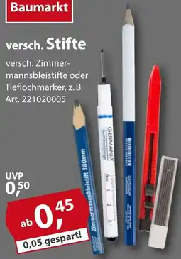 Sonderpreis Baumarkt versch. Stifte Angebot