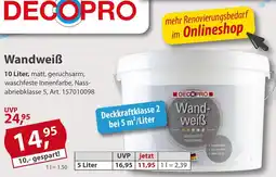 Sonderpreis Baumarkt DECOPRO Wandweiẞ Angebot