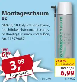 Sonderpreis Baumarkt Montageschaum B2 Angebot