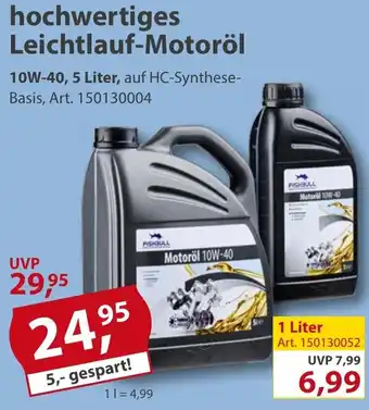 Sonderpreis Baumarkt hochwertiges Leichtlauf-Motoröl Angebot