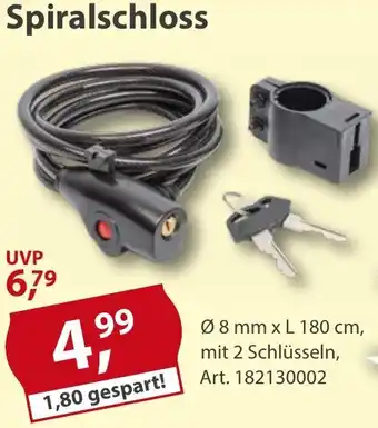 Sonderpreis Baumarkt Spiralschloss Angebot