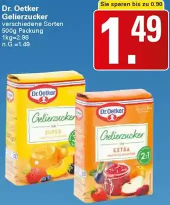 WEZ Dr. Oetker Gelierzucker Angebot