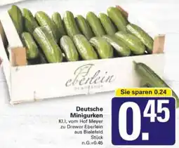 WEZ Deutsche Minigurken Angebot