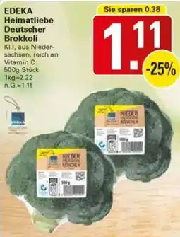 WEZ EDEKA Heimatliebe Deutscher Brokkoli Angebot
