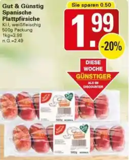 WEZ Gut & Günstig Spanische Plattpfirsiche Angebot