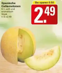 WEZ Spanische Galiamelonen Angebot