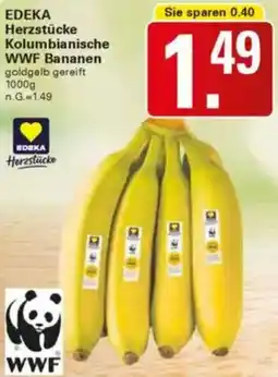 WEZ EDEKA Herzstücke Kolumbianische WWF Bananen Angebot