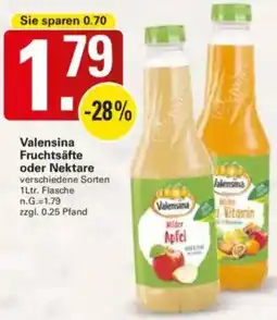 WEZ Valensina Fruchtsäfte oder Nektare Angebot