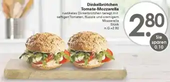 WEZ Dinkelbrötchen Tomate-Mozzarella Angebot