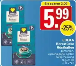 WEZ EDEKA Herzstücke Röstkaffee Angebot