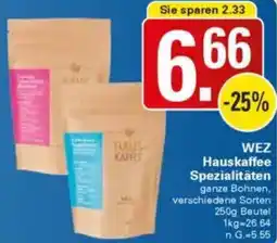 WEZ WEZ Hauskaffee Spezialitäten Angebot
