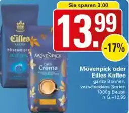 WEZ Mövenpick oder Eilles Kaffee Angebot