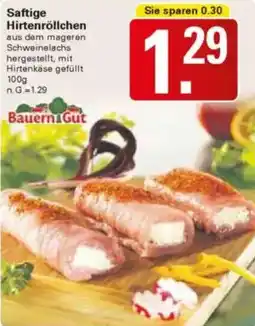 WEZ Bauern Gut Saftige Hirtenröllchen Angebot
