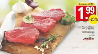 WEZ Bauern Gut Zarte Rinderhüftsteaks Angebot