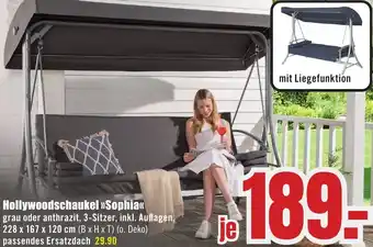 B1 Discount Baumarkt Hollywoodschaukel Sophia Angebot
