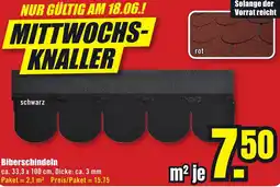 B1 Discount Baumarkt Biberschindeln Angebot