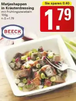 WEZ BEECK Matjeshappen in Kräuterdressing Angebot