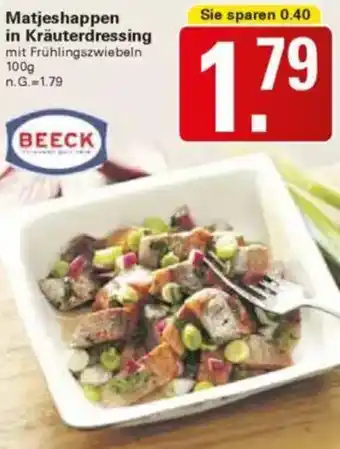 WEZ BEECK Matjeshappen in Kräuterdressing Angebot