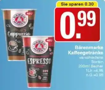 WEZ Bärenmarke Kaffeegetränke Angebot